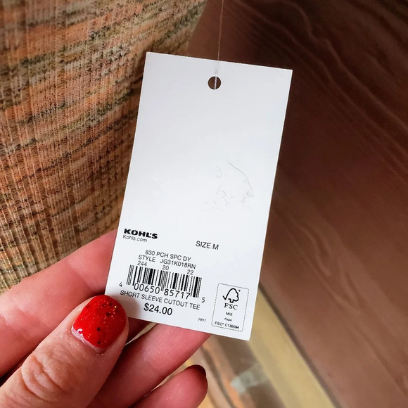 NWT SO Peach Spice Women’s Junior's Short Sleeve Top Size Medium - Picture 6 of 14